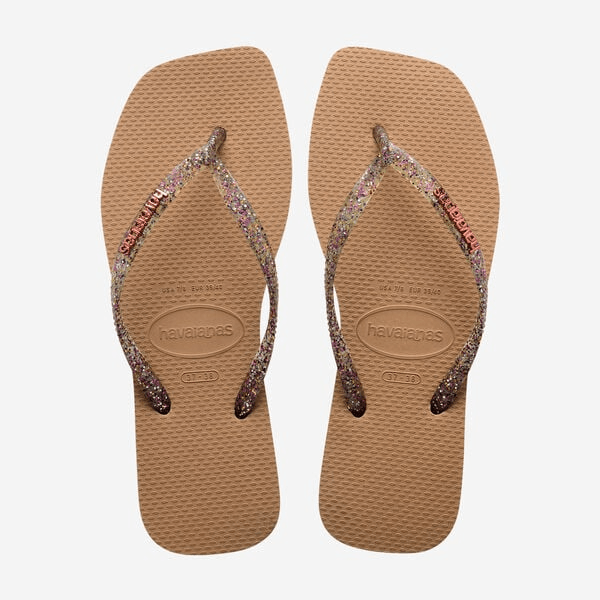 HAVAIANAS ROSE GOLD METALLIC SQUARE Como Store