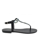 S.PIERO E1-096 BLACK SANDALS - Como Store