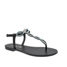 S.PIERO E1-096 BLACK SANDALS - Como Store