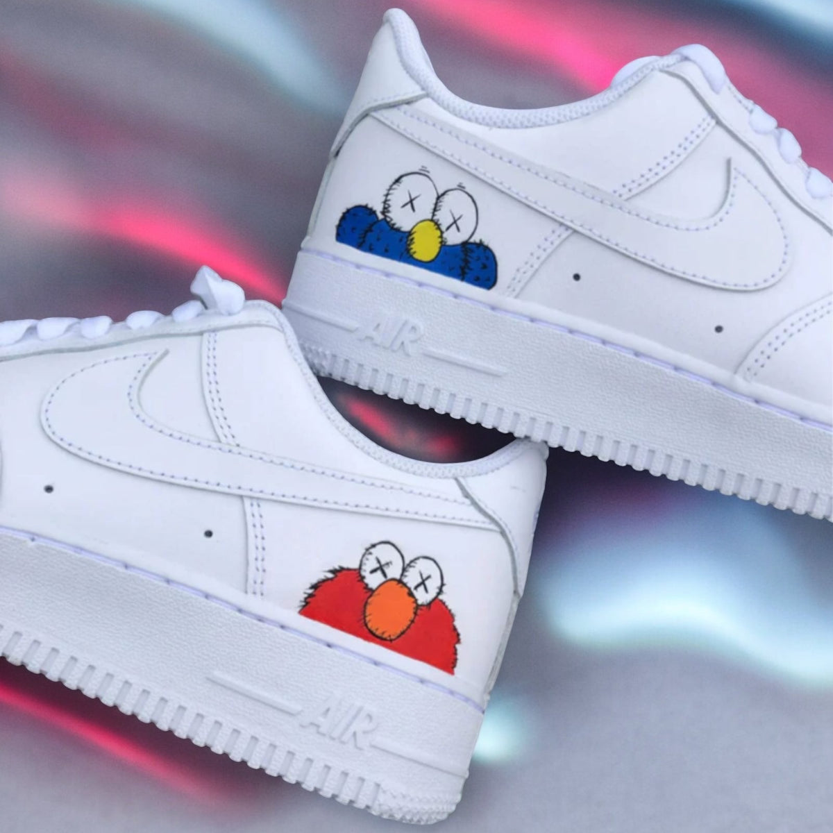 NIKE AIR FORCE 1 CUSTOM KAWS SESAME STREET Como Store