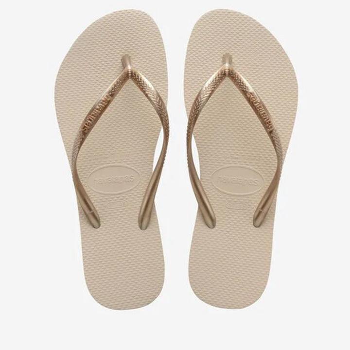 HAVAIANAS SLIM FC BEIGE PALHA - Como Store