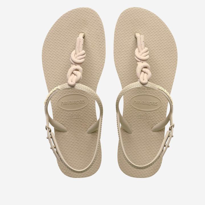 HAVAIANAS TWIST BEIGE MATTE SANDALS - Como Store