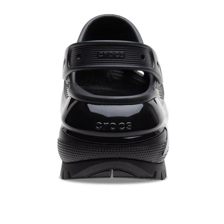 CROCS MEGA CRUSH BLACK PATENT CLOGS - Como Store