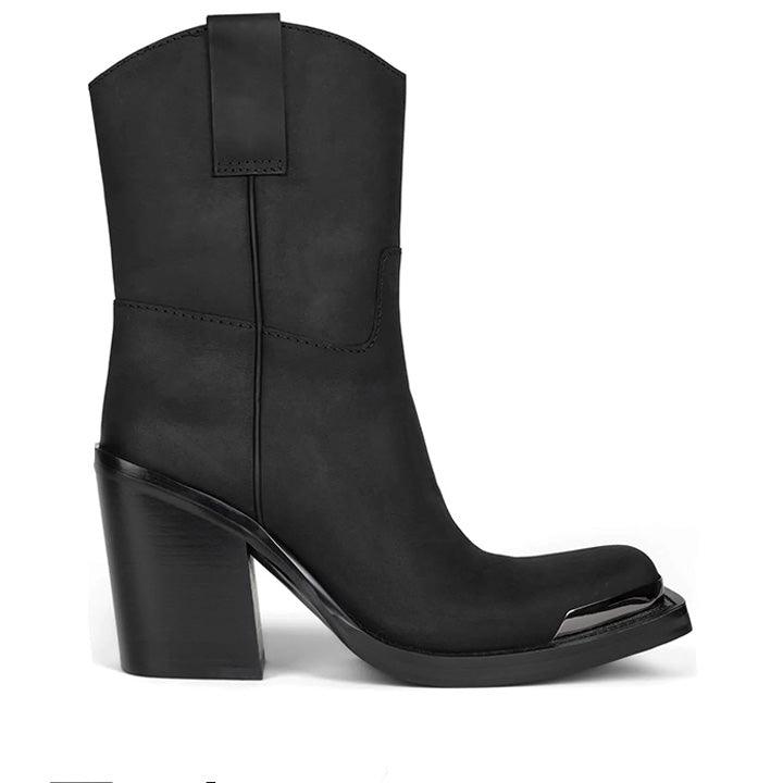 JEFFREY CAMPBELL MYSTERIA BLACK BOOTS - Como Store