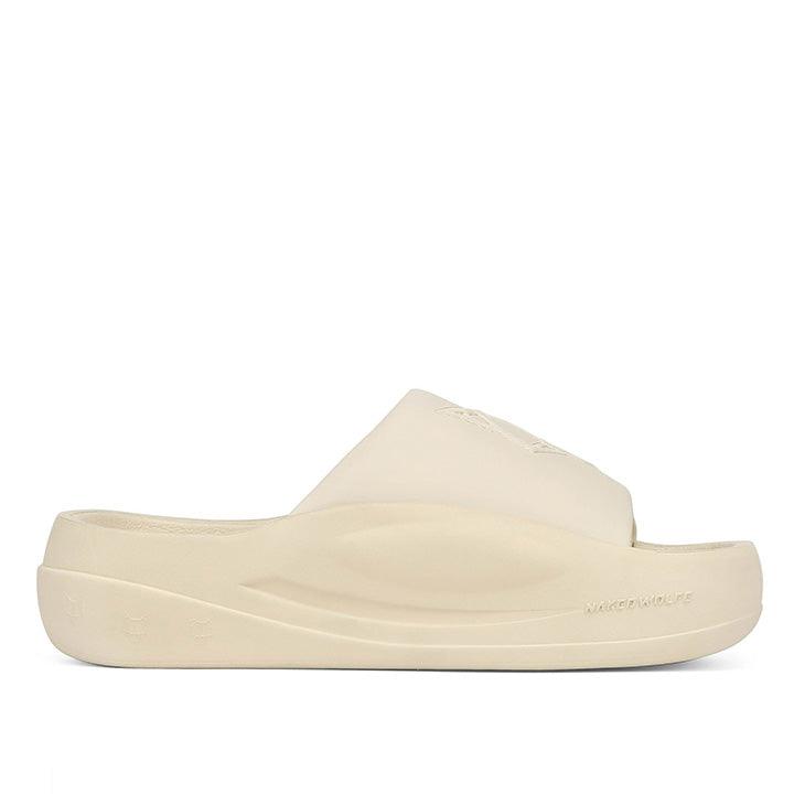 NAKED WOLFE TIDAL BEIGE SLIDES - Como Store