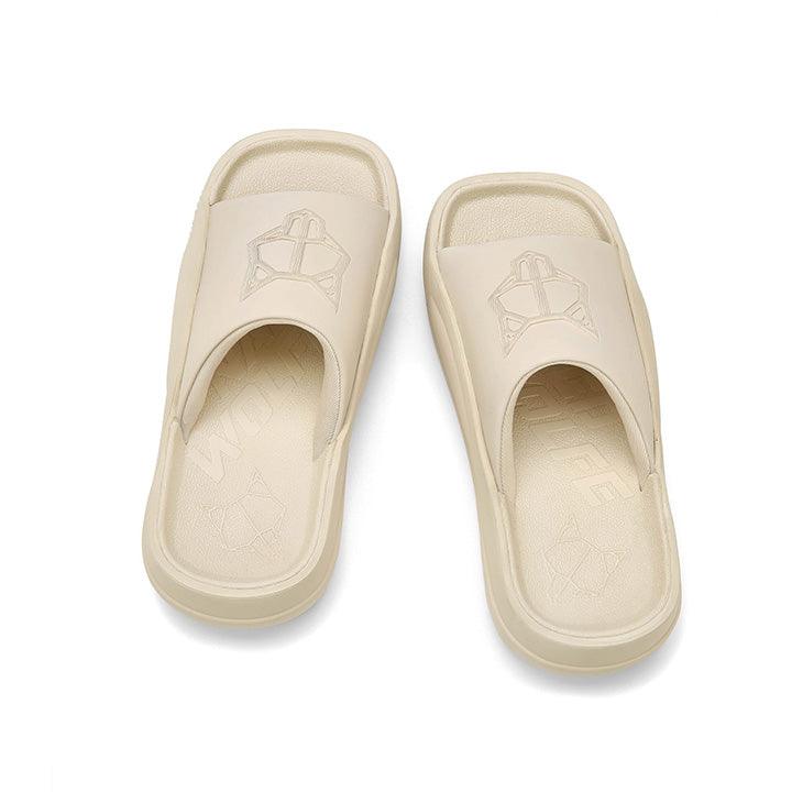NAKED WOLFE TIDAL BEIGE SLIDES - Como Store