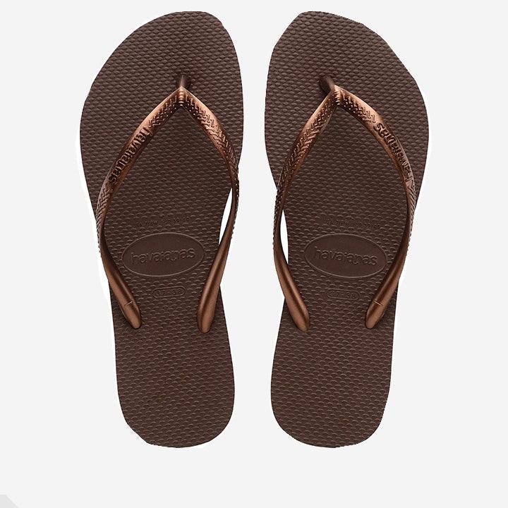 HAVAIANAS DARK BROWN METAL - Como Store