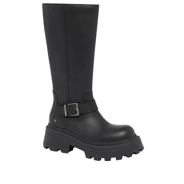 WINDSOR SMITH TRACE BLACK BOOTS - Como Store
