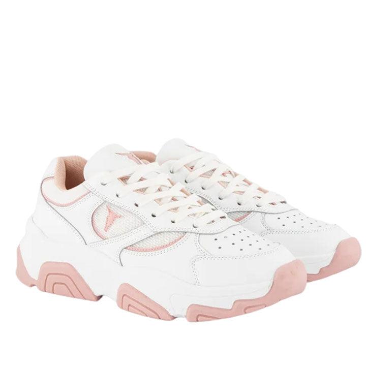 WINDSOR SMITH GHOSTED WHITE-PINK SNEAKERS - Como Store