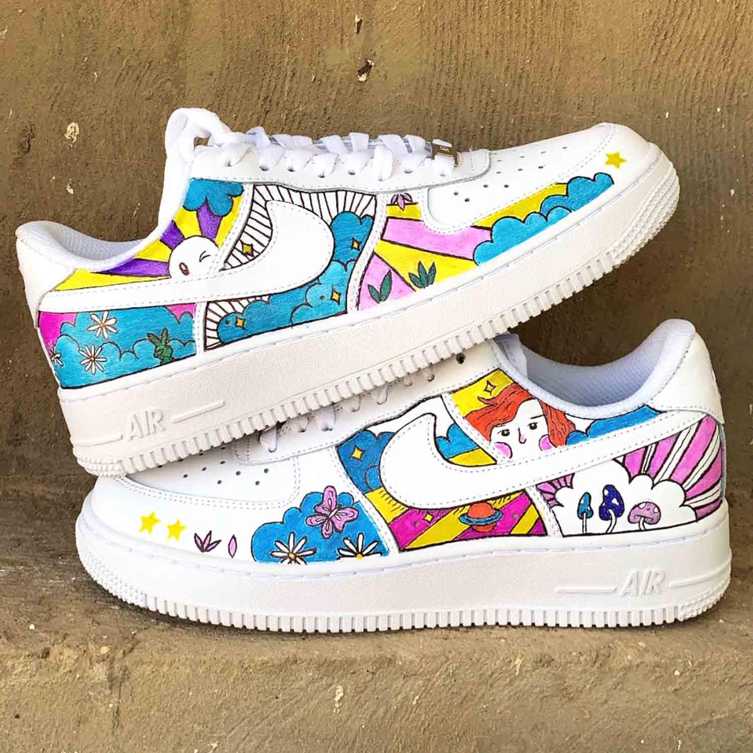 NIKE Air Force 1 CUSTOM HEAD IN THE CLOUDS - Como Store