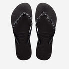 HAVAIANAS SLIM GLITTER II BLACK PRETO/CINZA - Como Store