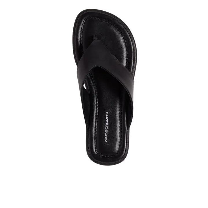WINDSOR SMITH SINFUL BLACK FLAT - Como Store
