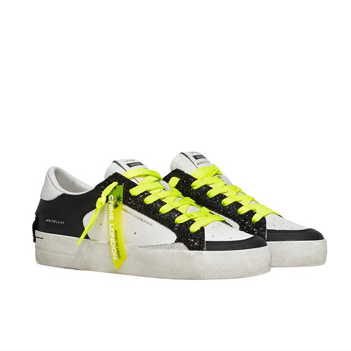 CRIME LONDON DISTRESSED CITY LIGHTS SNEAKERS - Como Store