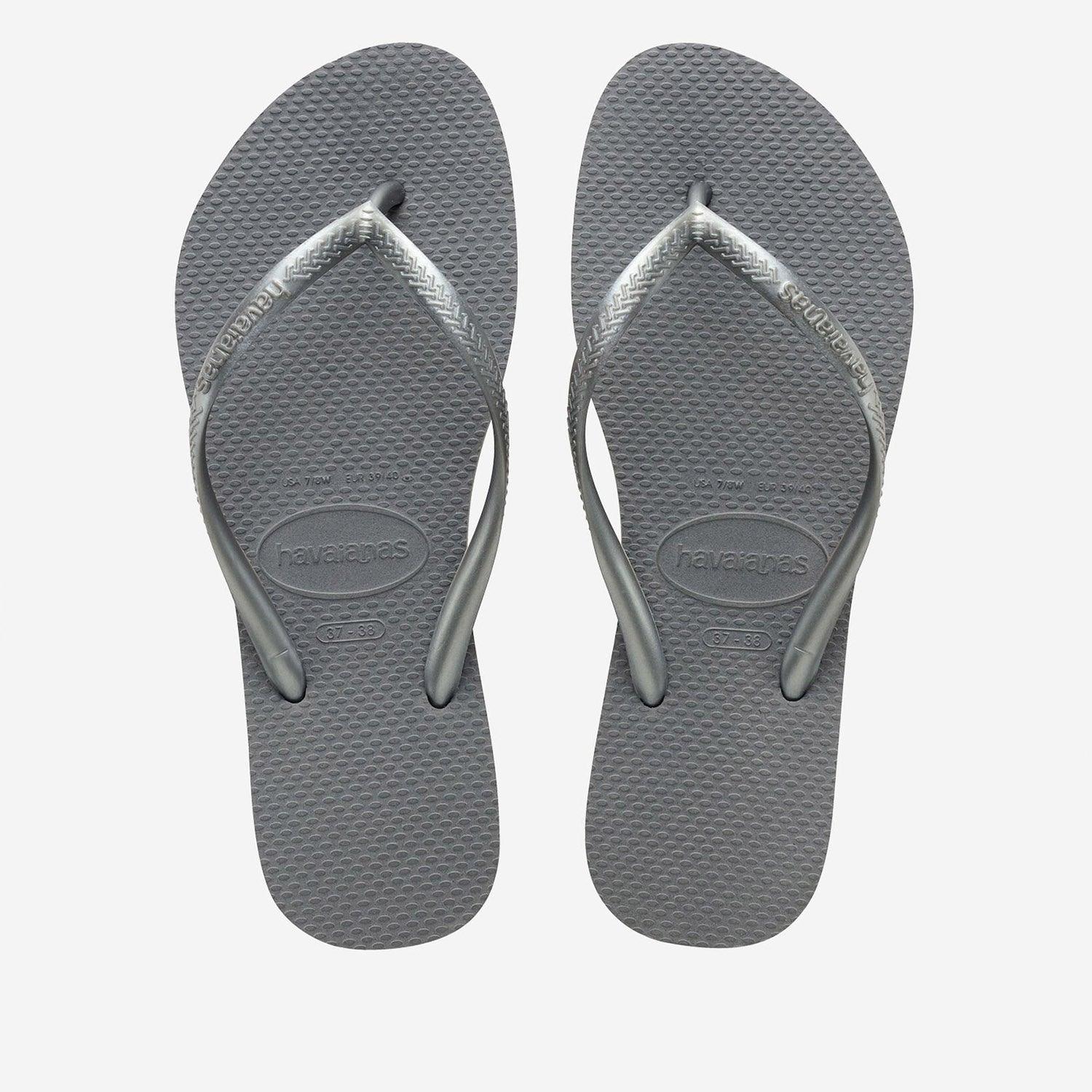 HAVAIANAS SLIM FC STEEL GRAY CINZA ACO - Como Store