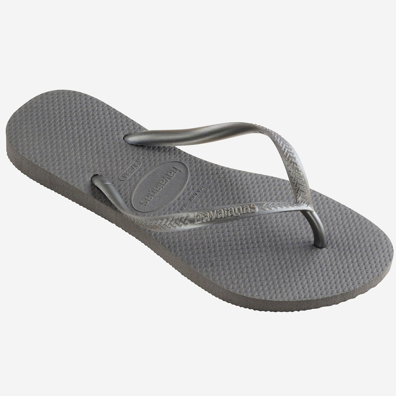 HAVAIANAS SLIM FC STEEL GRAY CINZA ACO - Como Store