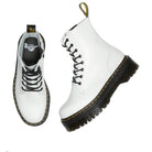 DR. MARTENS JADON 8 EYE WHITE BOOTS - Como Store