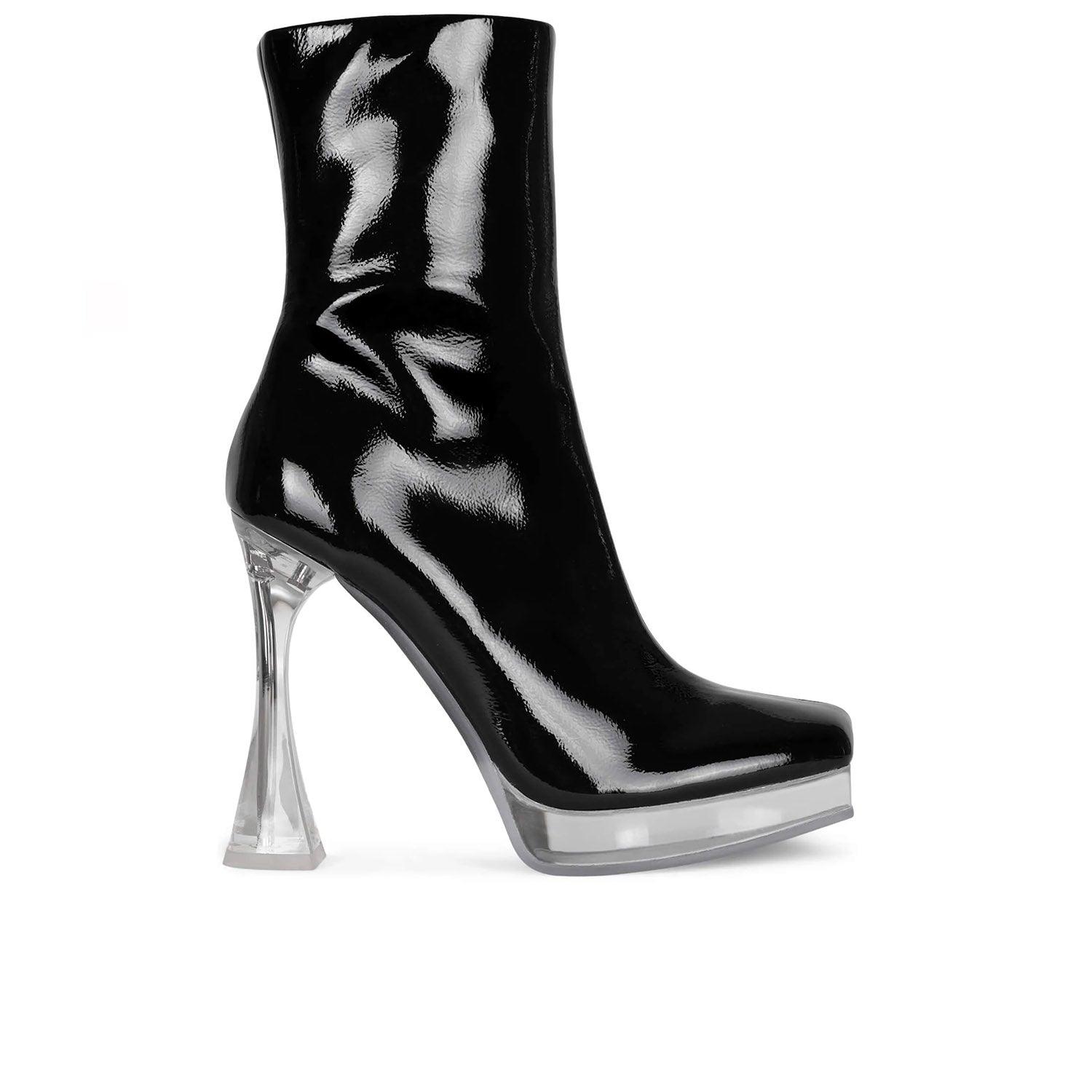 JEFFREY CAMPBELL - BEL AIR BLACK BOOTS - Como Store