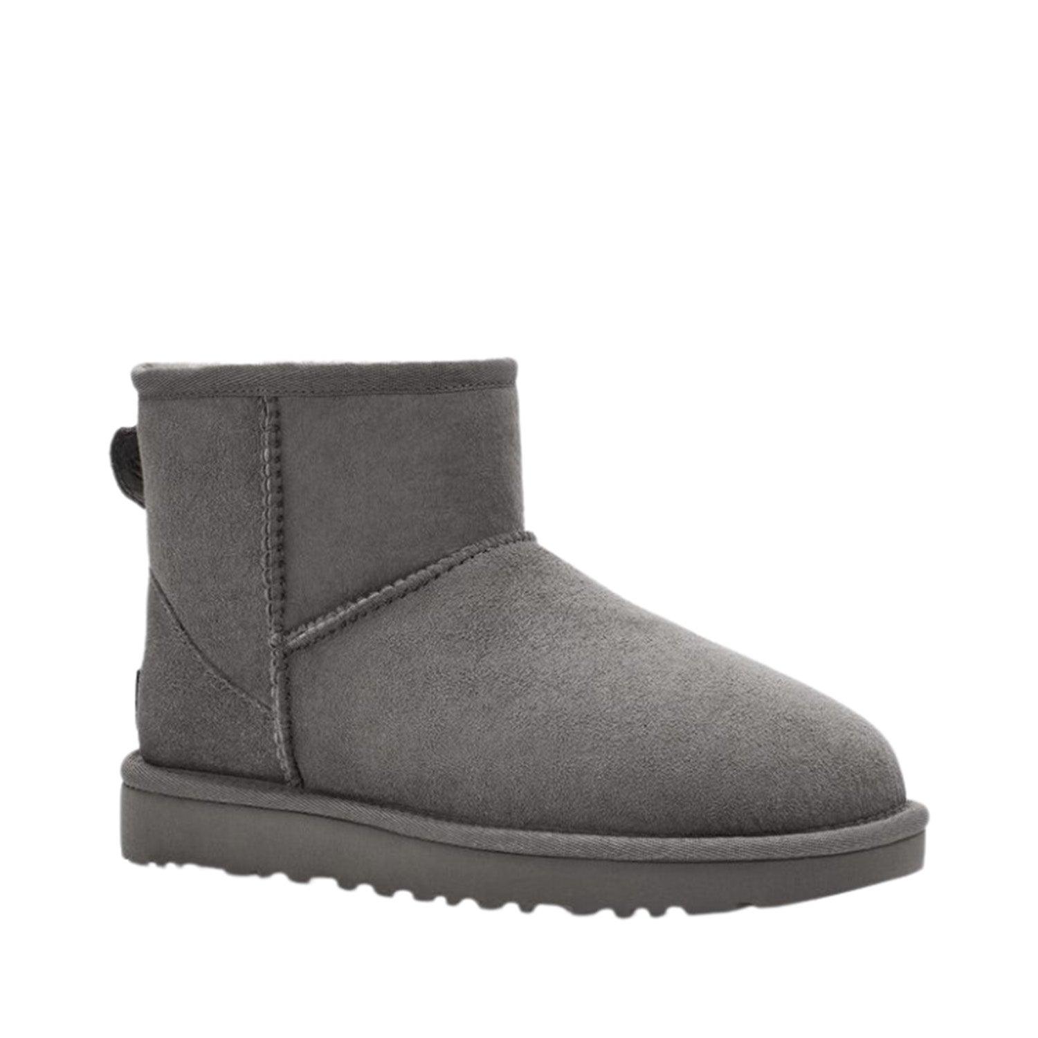 UGG CLASSIC MINI II GREY BOOTS - Como Store