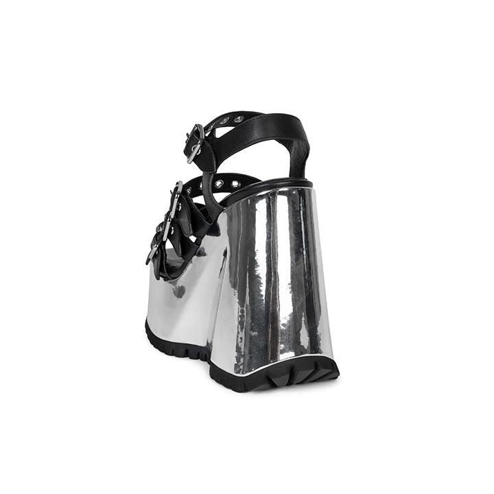 JEFFREY CAMPBELL - VOIDOID SILVER HEELS - Como Store