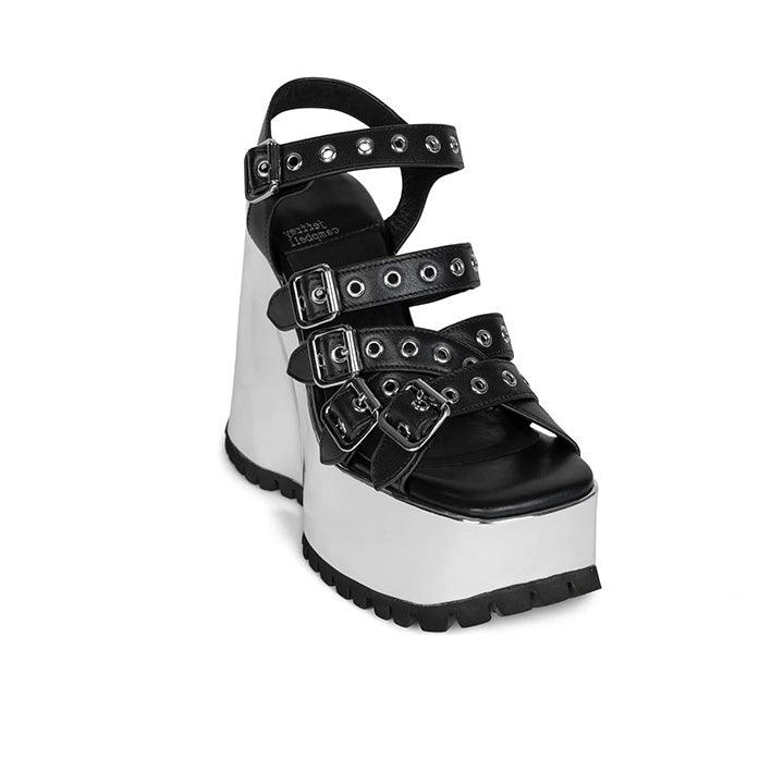 JEFFREY CAMPBELL - VOIDOID SILVER HEELS - Como Store