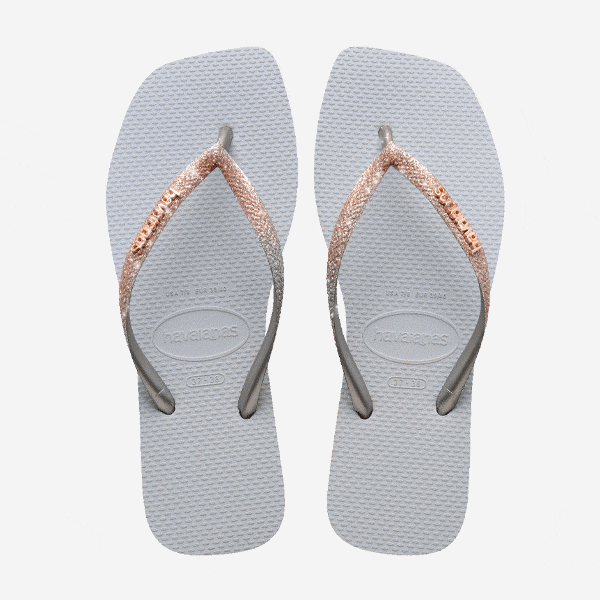 HAVAIANAS CINZA GELO GLITTER SQUARE - Como Store