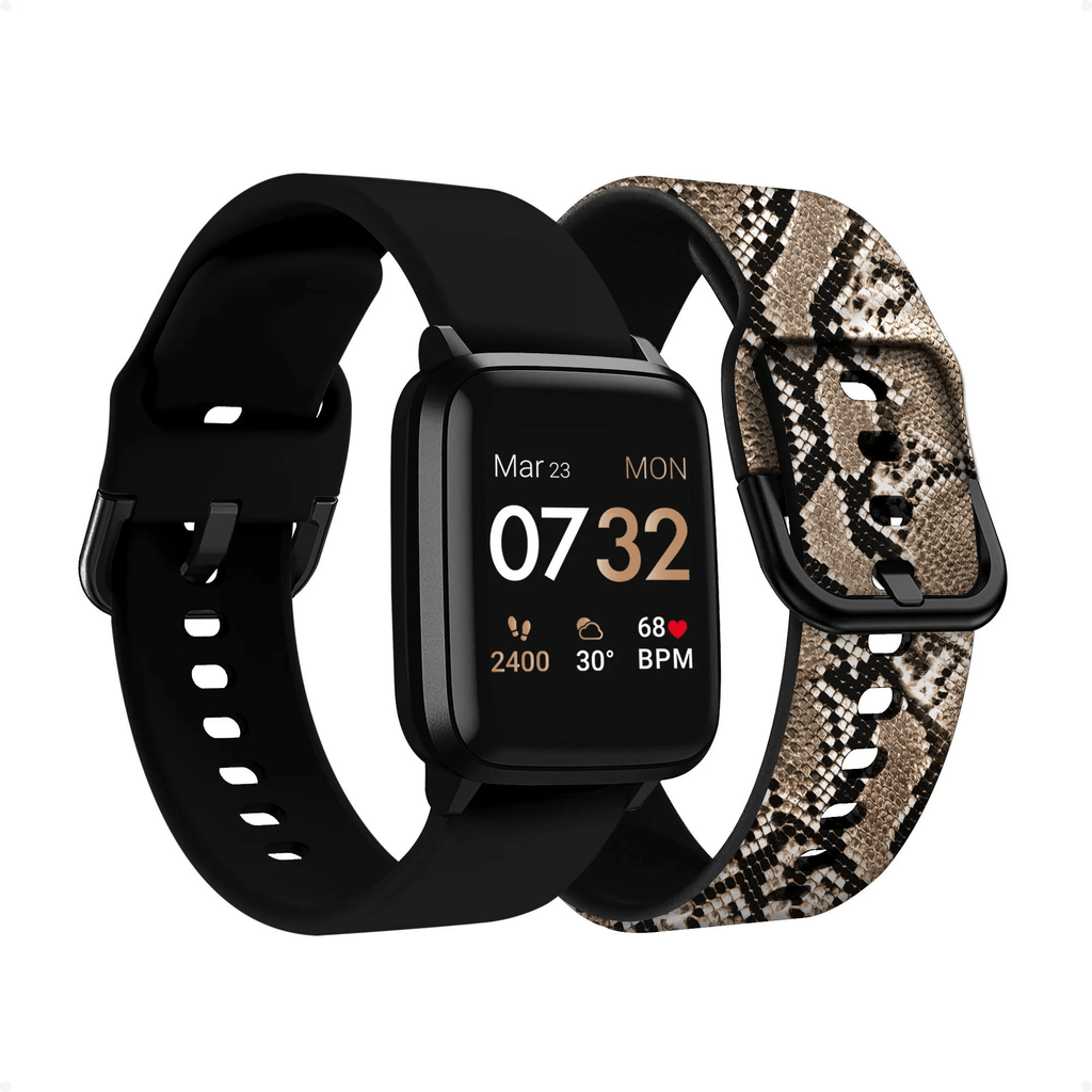 KENDALL + KYLIE: SMARTWATCH WITH SNAKE & BLACK STRAPS - Como Store