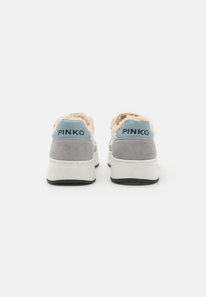 PINKO BONDY WHITE FUR SNEAKERS - Como Store