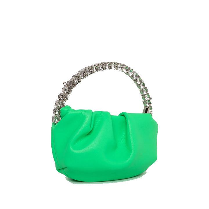 PUBLIC DESIRE THE DIAMANTE AURORA LIME BAG - Como Store