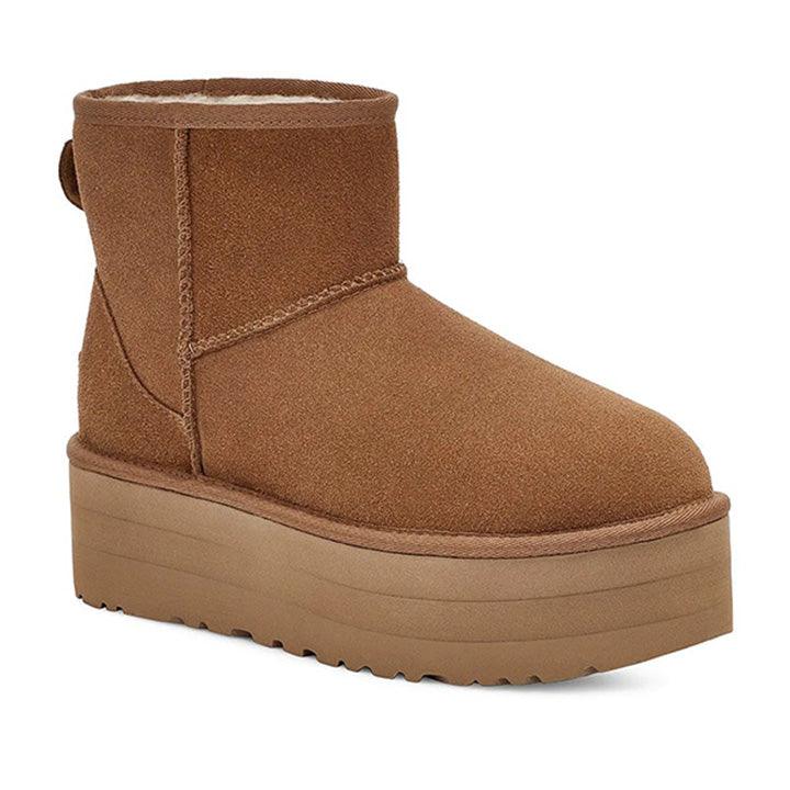 UGG MINI CHESTNUT PLATFORM BOOTS - Como Store