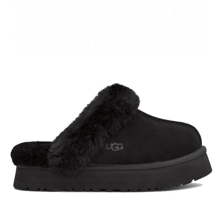 UGG DISQUETTE BLACK SLIPPERS - Como Store