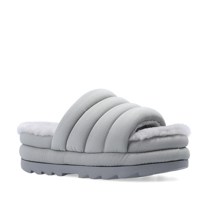 UGG MAXI SLIDE GREY SLIPPERS - Como Store
