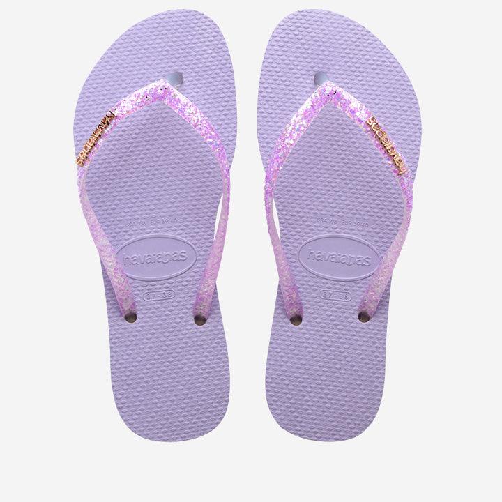 HAVAIANAS DOUBLE SIDED FLRISH GLITTER LILAC - Como Store