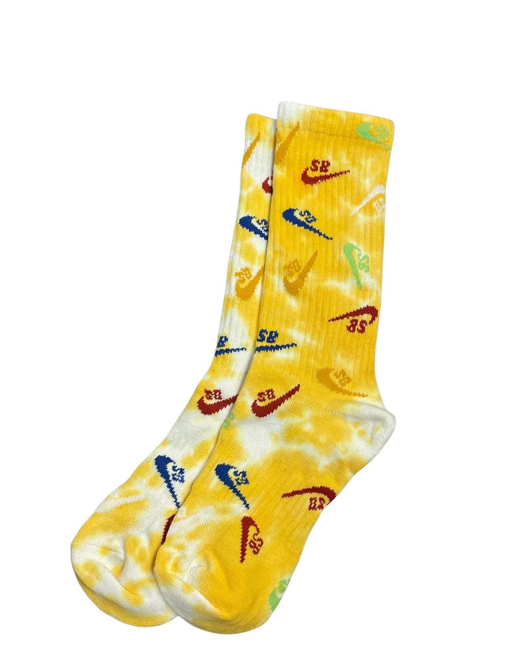 NIKE YELLOW BRANDED SOCKS - Como Store