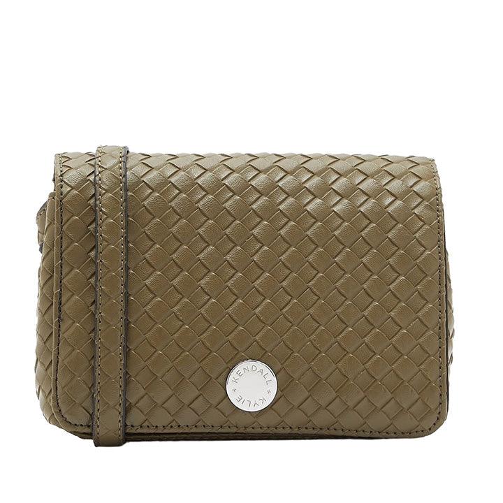 KENDALL+KYLIE QUILTED FLAP OLIVE - Como Store