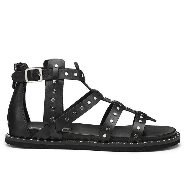 CULT ROSHELLE 3432 BLACK WITH STUDS SANDALS - Como Store