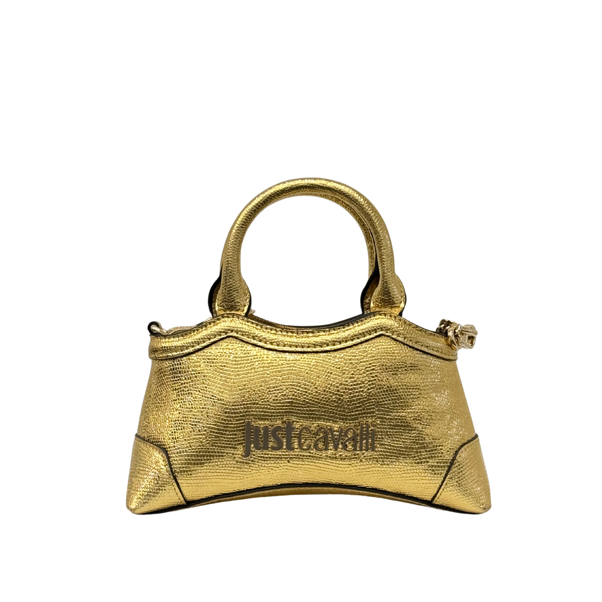 JUST CAVALLI GOLD SNAKE BAG – Como Store