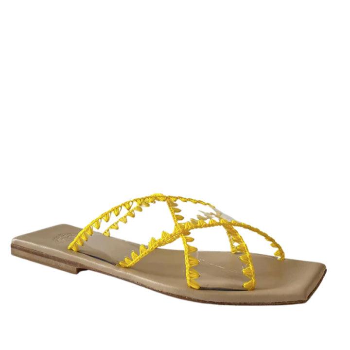 MARIETTA CHROUSALA MARINA YELLOW FLATS - Como Store