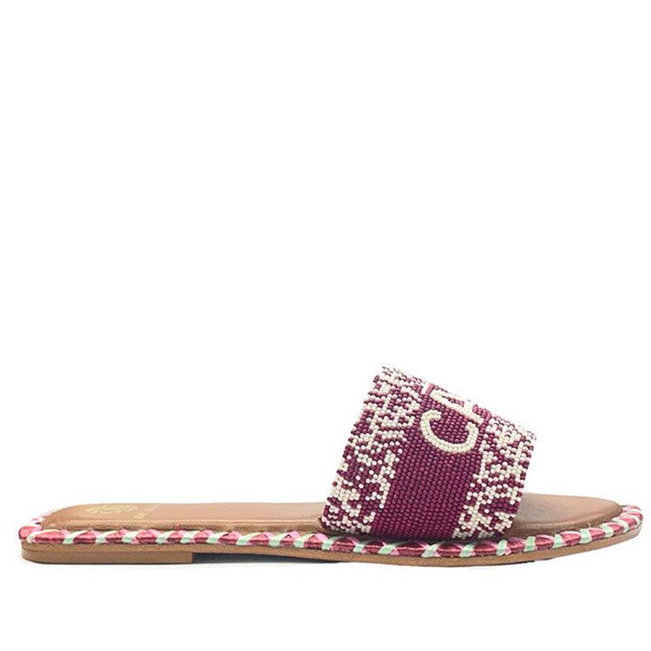 DE SIENA CAPRI BEADS MIRTO FLATS - Como Store