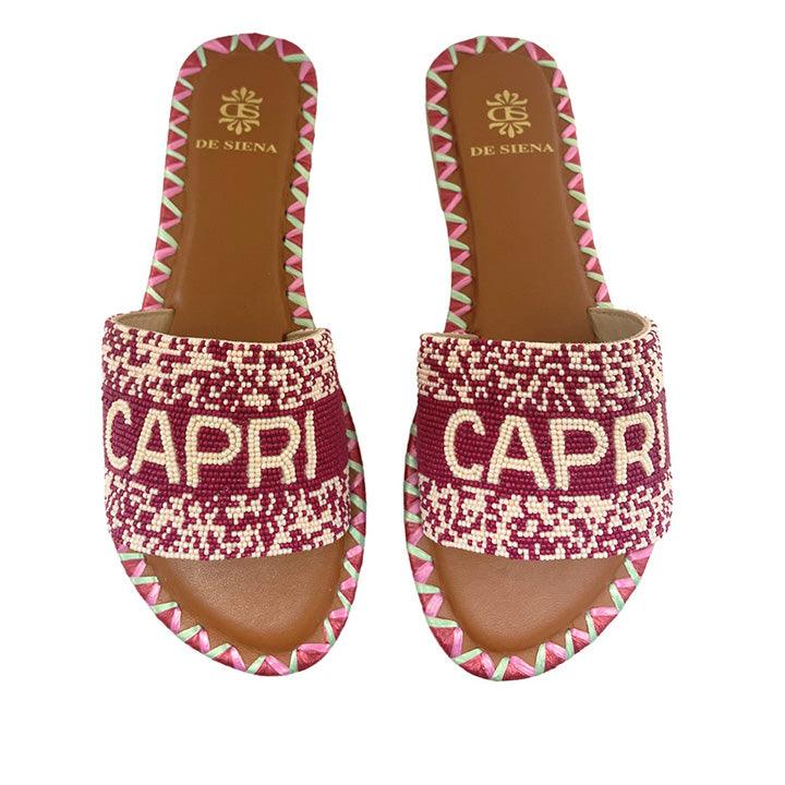 DE SIENA CAPRI BEADS MIRTO FLATS - Como Store