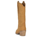 JEFFREY CAMPBELL - TAN NUBUCK DAGGET BOOTS - Como Store