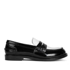 JEFFREY CAMPBELL INSPO BLACK BEIGE LOAFERS - Como Store