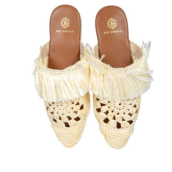 DE SIENA MARILU FLATS IVORY - Como Store