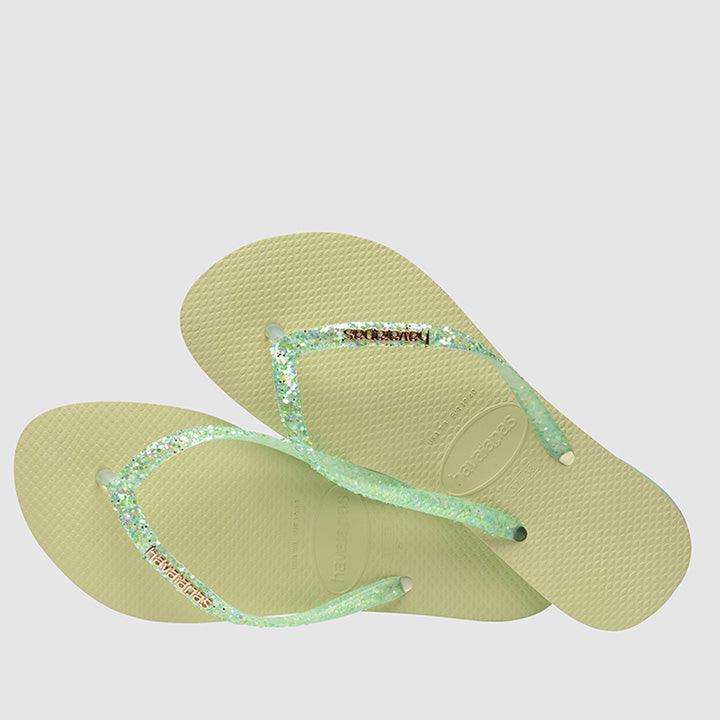HAVAIANAS DOUBLE SIDED GLITTER GREEN - Como Store