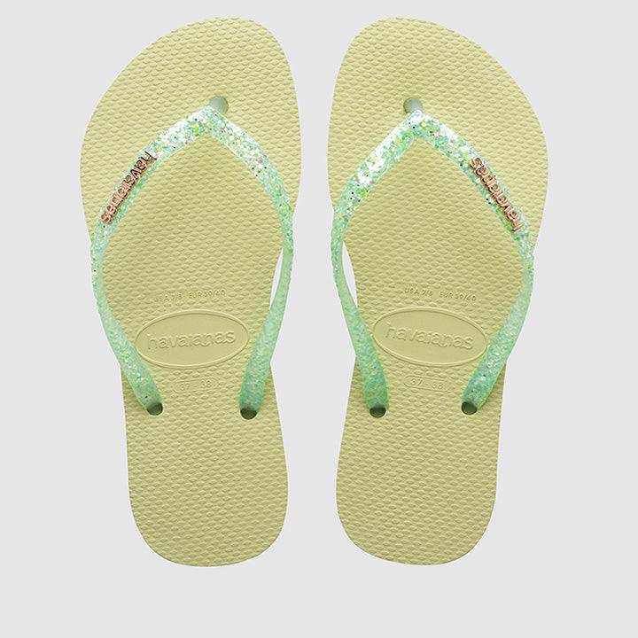 HAVAIANAS DOUBLE SIDED GLITTER GREEN - Como Store