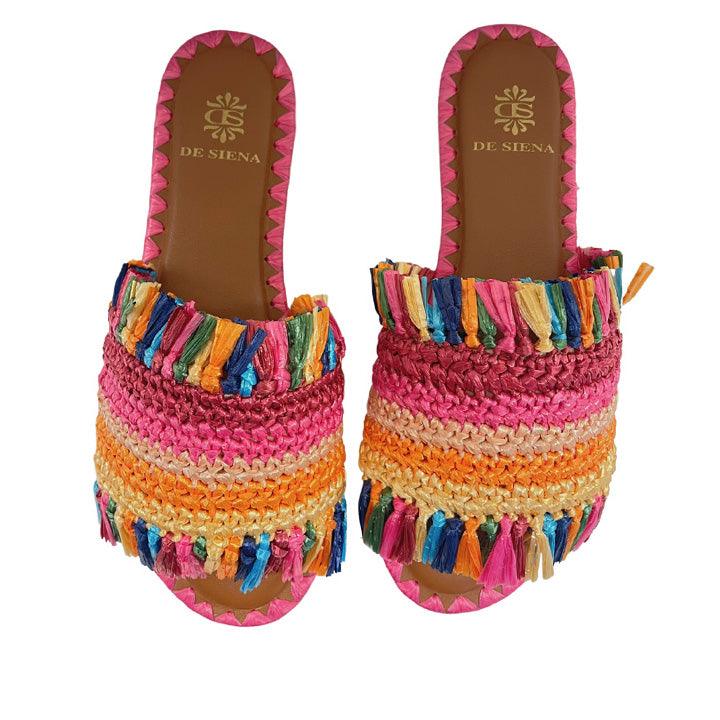 DE SIENA GHALIA MULTICOLOR FLATS - Como Store