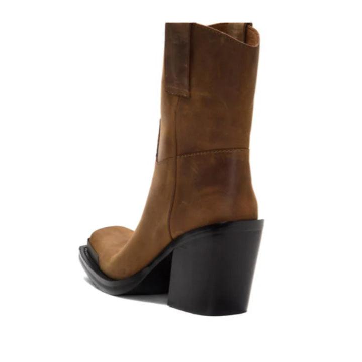 JEFFREY CAMPBELL MYSTERIA BROWN BOOTS - Como Store