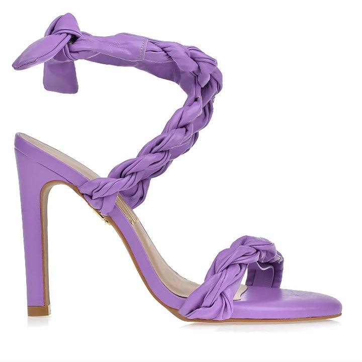 UZA LAVENDE BRAIDED HEELS - Como Store