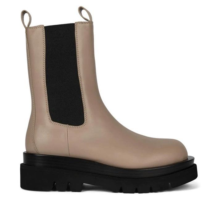 JEFFREY CAMPBELL SUBURBIA BROWN BOOTS - Como Store