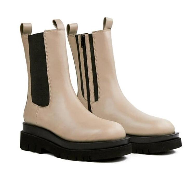 JEFFREY CAMPBELL SUBURBIA BROWN BOOTS - Como Store