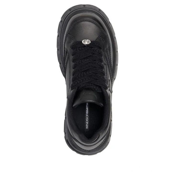 WINDSOR SMITH SWERVE BLACK SNEAKERS - Como Store